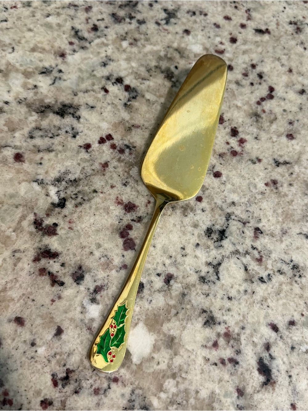 Unbranded Christmas Holly Pie Cake Pastry Server